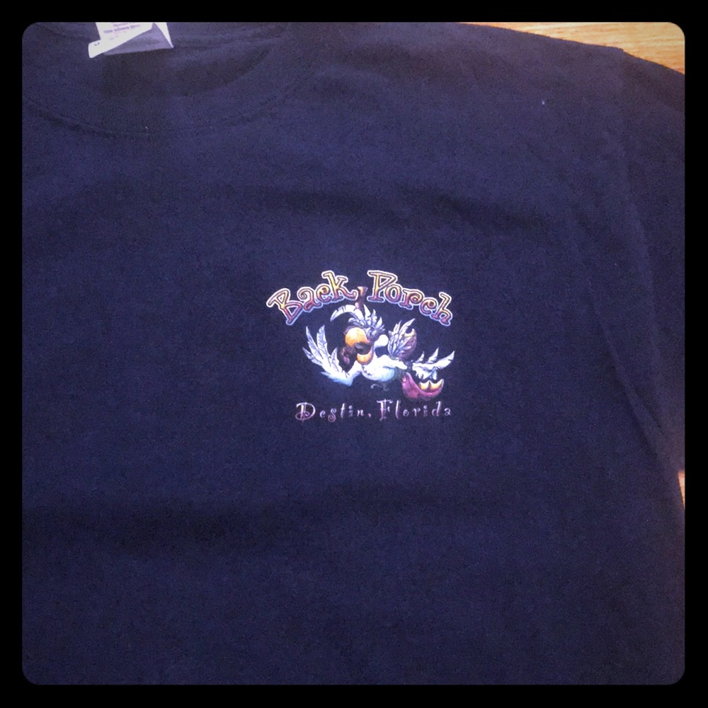 Long sleeve Back Porch shirt.